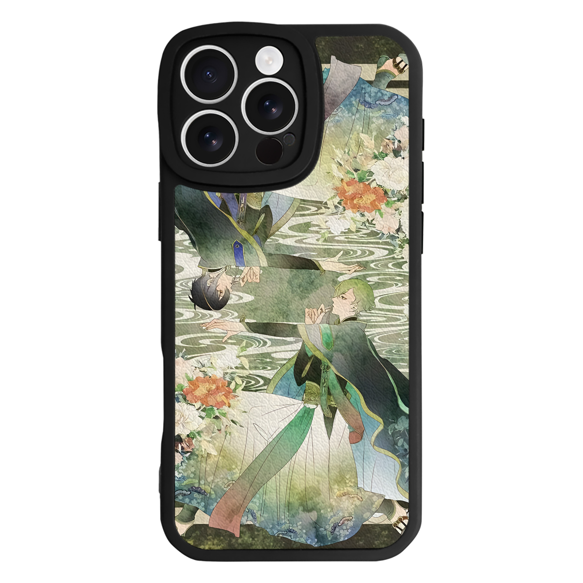（画像用） 刀剣乱舞 Touken Ranbu 【iPhone 16シリーズ対応】シリコンスマホケース（レザー調） 材質：シリコン
